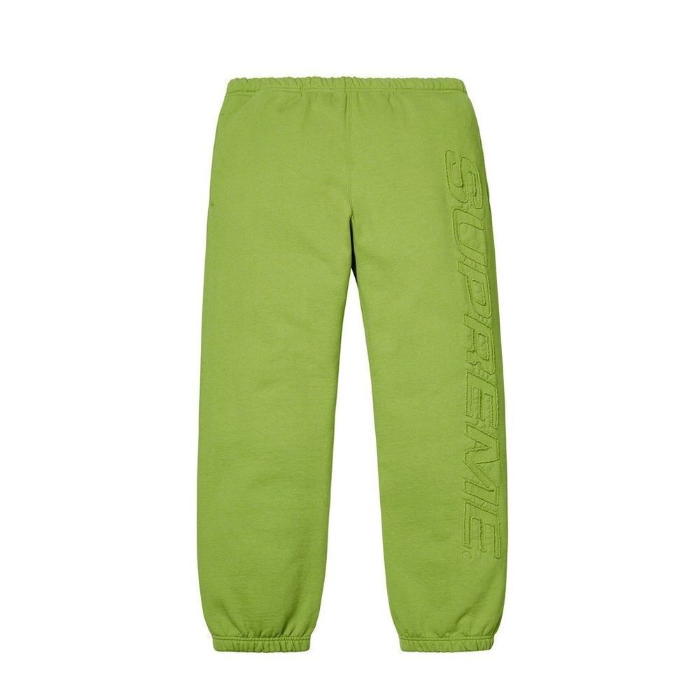 SUPREME Logo sweatpants jogger in green